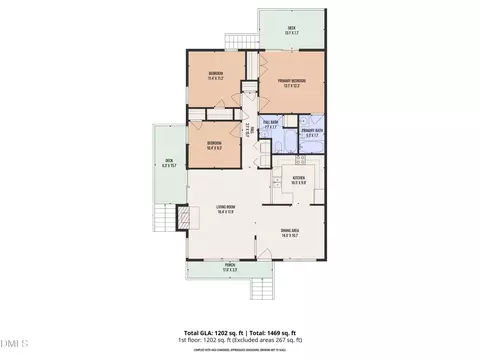 Floorplan - 202 Beechtree Dr, Cary, NC 27513 photo 1 of 2