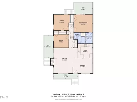 Floorplan - 202 Beechtree Dr, Cary, NC 27513 photo 2 of 2