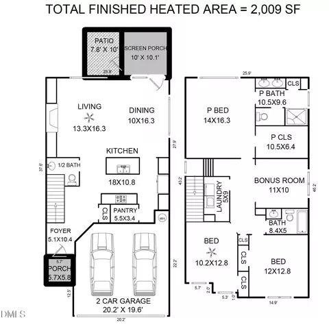 Floorplan - 111 Velten Ridge Dr, Durham, NC 27713 photo 2 of 2