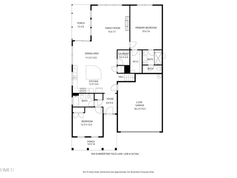 Floorplan - 609 Summertime Field Ln, Wake Forest, NC 27587 photo 1 of 3