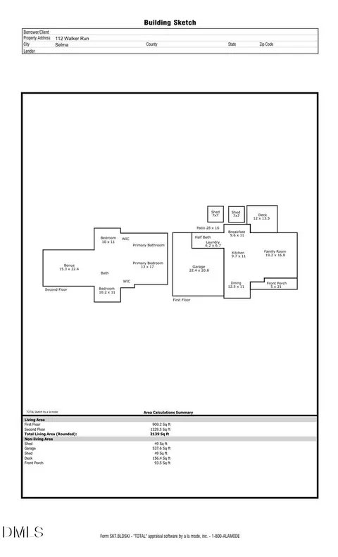Floorplan - 112 Walker Run, Selma, NC 27576 photo 1 of 1