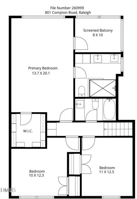 Floorplan - 801 Compton Rd, Raleigh, NC 27609 photo 5 of 6