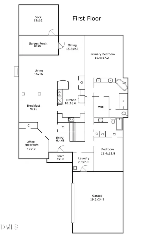 Floorplan - 1724 Dunn Maple Dr, Wake Forest, NC 27587 photo 1 of 4