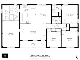 Floorplan - 1732 Hideaway Ln, Durham, NC 27712 photo 2 of 2