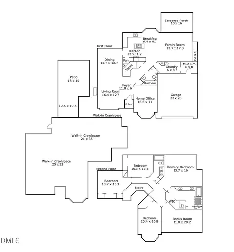 Floorplan - 1216 E Pointe Dr, Durham, NC 27712 photo 2 of 2