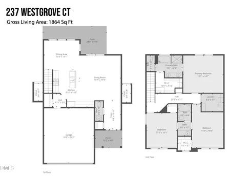 Floorplan - 237 Westgrove Ct, Durham, NC 27703 photo 1 of 2