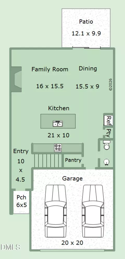 Floorplan - 3410 Dropseed Dr, Apex, NC 27502 photo 1 of 3