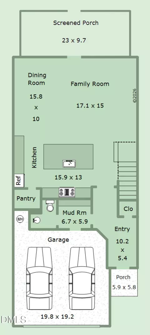 Floorplan - 2004 Cross Bones Blvd, Durham, NC 27703 photo 1 of 2