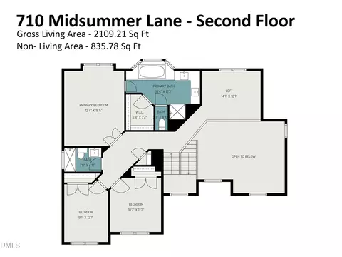 Floorplan - 710 Midsummer Ln, Apex, NC 27502 photo 1 of 1