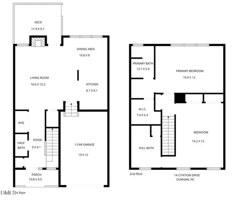 Floorplan - 14 Citation Dr, Durham, NC 27713 photo 1 of 1
