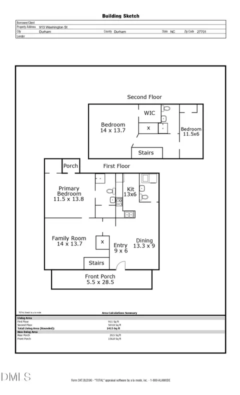 Floorplan - 913 Washington St, Durham, NC 27701 photo 1 of 1