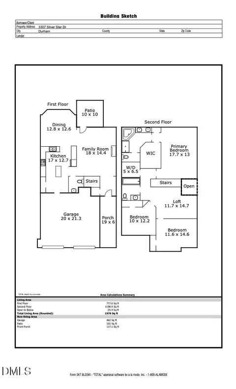 Floorplan - 3307 Silver Star Dr, Durham, NC 27713 photo 1 of 2