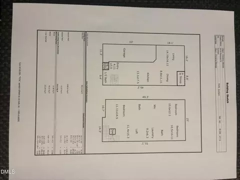 Floorplan - 3019 Dunnock Dr, Durham, NC 27713 photo 1 of 1