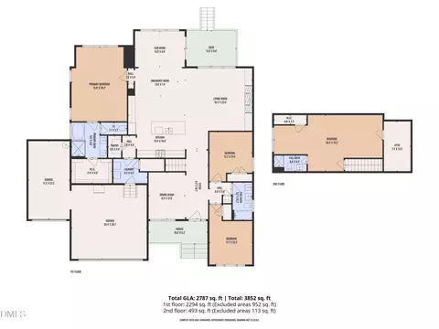 Floorplan - 267 Meadowmist Dr, Garner, NC 27529 photo 1 of 1