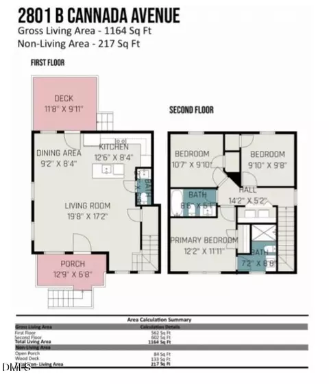 Floorplan - 2801 Cannada Ave # B, Durham, NC 27704 photo 1 of 2