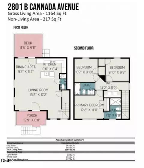 Floorplan - 2801 Cannada Ave # B, Durham, NC 27704 photo 2 of 2