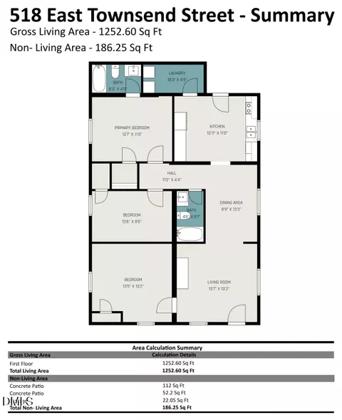 Floorplan - 518 E Townsend St, Dunn, NC 28334 photo 1 of 1