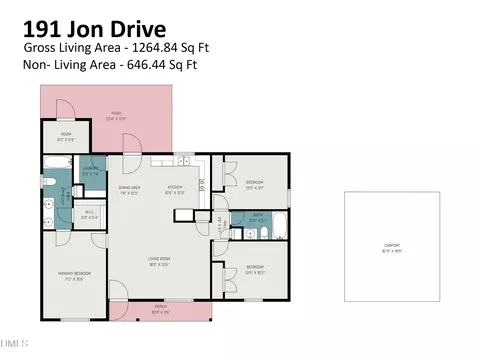 Floorplan - 191 Jon Dr, Smithfield, NC 27577 photo 1 of 2