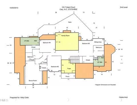 Floorplan - 103 Trident Ct, Cary, NC 27518 photo 2 of 3