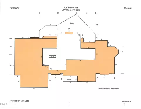Floorplan - 103 Trident Ct, Cary, NC 27518 photo 3 of 3
