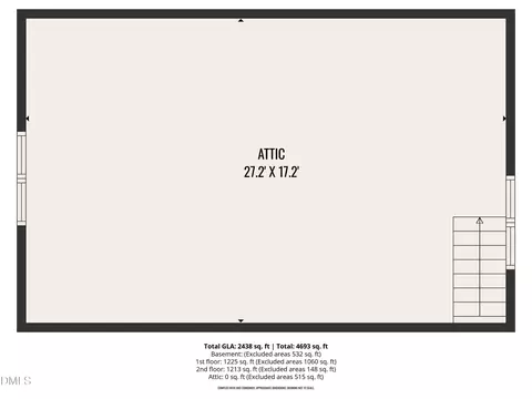 Floorplan - 5321 Oakbrook Dr, Durham, NC 27713 photo 8 of 8