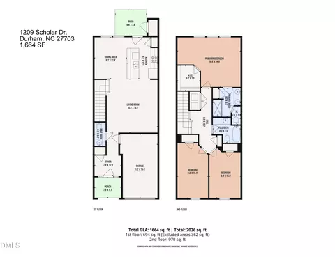 Floorplan - 1209 Scholar Dr, Durham, NC 27703 photo 1 of 2