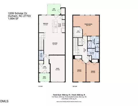 Floorplan - 1209 Scholar Dr, Durham, NC 27703 photo 2 of 2