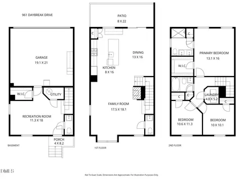 Floorplan - 961 Daybreak Dr, Durham, NC 27713 photo 1 of 1