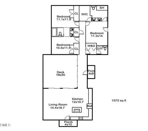 Floorplan - 1115 Morehead Ave, Durham, NC 27707 photo 2 of 2