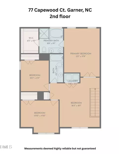 Floorplan - 77 Capewood Ct, Garner, NC 27529 photo 2 of 2