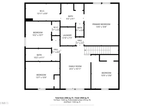 Floorplan - 3000 Farndale Trce, Durham, NC 27712 photo 2 of 3
