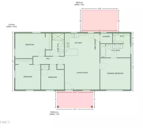 Floorplan - 45 Crestview Dr, Angier, NC 27501 photo 1 of 1