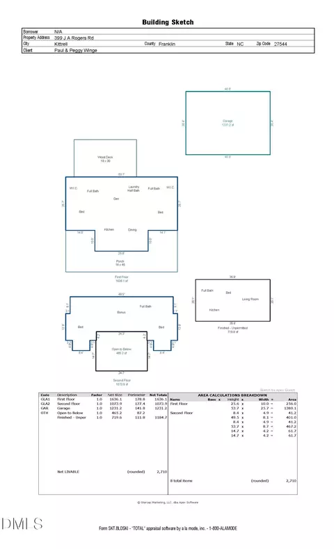 Floorplan - 399 J A Rogers Rd, Kittrell, NC 27544 photo 4 of 4