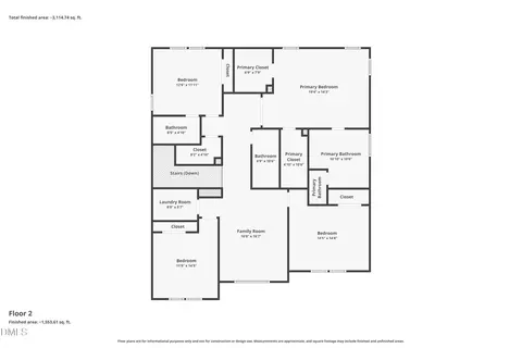 Floorplan - 1925 Custom Ln, Apex, NC 27502 photo 5 of 6
