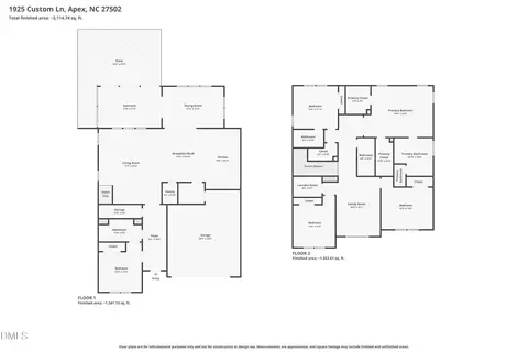 Floorplan - 1925 Custom Ln, Apex, NC 27502 photo 6 of 6