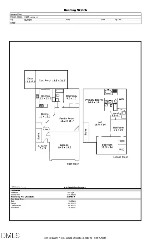 Floorplan - 2805 Lenox Ln, Durham, NC 27703 photo 1 of 2