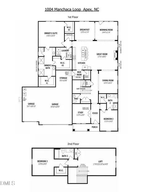 Floorplan - 1004 Manchaca Loop, Apex, NC 27539 photo 1 of 1
