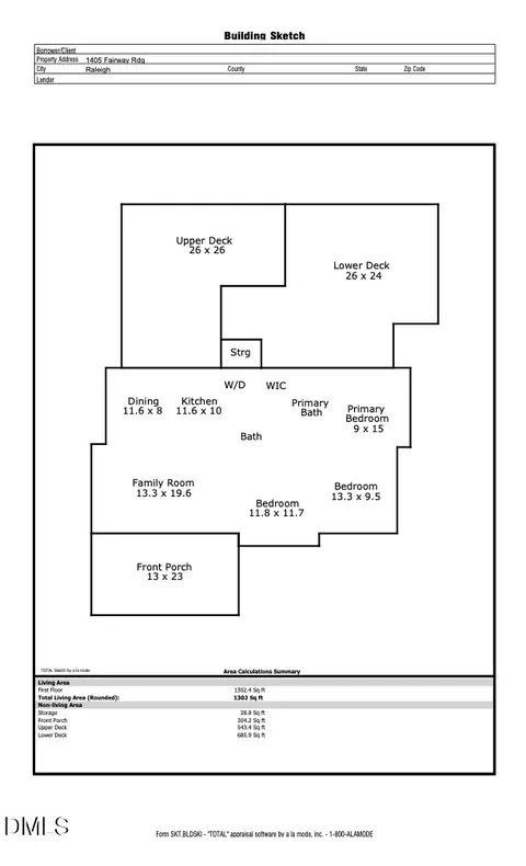 1405 Fairway Ridge Dr, Raleigh, NC 27606