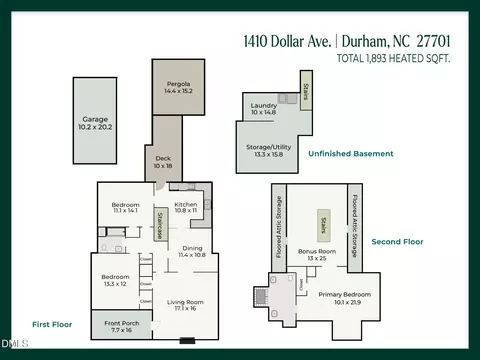 Floorplan - 1416 Dollar Ave, Durham, NC 27701 photo 1 of 1