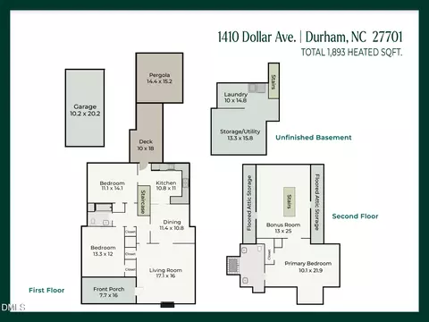 Floorplan - 1416 Dollar Ave, Durham, NC 27701 photo 1 of 2