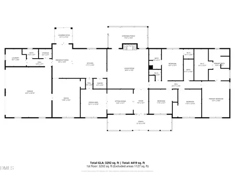 Floorplan - 2880 Elevation Rd, Four Oaks, NC 27524 photo 2 of 2