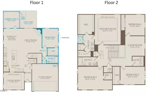 Floorplan - 208 Armorial Ct, Willow Spring, NC 27592 photo 1 of 1