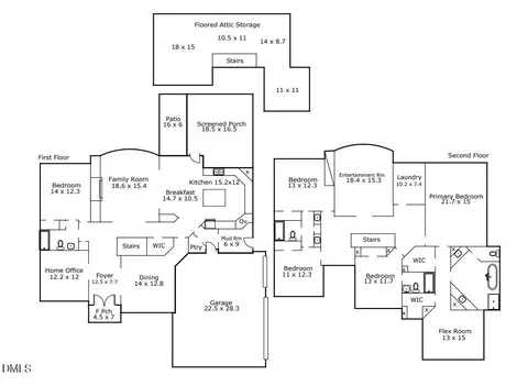 Floorplan - 400 Allenhurst Pl, Cary, NC 27518 photo 1 of 1