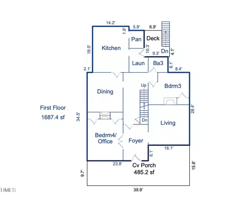 Floorplan - 325 E Trinity Ave, Durham, NC 27701 photo 1 of 6