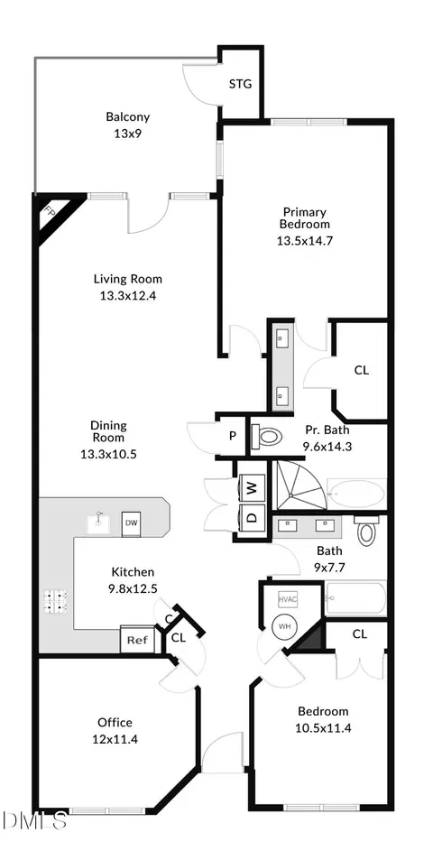 Floorplan - 631 Springfork Dr, Cary, NC 27513 photo 1 of 1