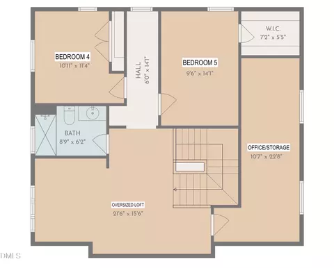 Floorplan - 1649 Chalk Rd, Wake Forest, NC 27587 photo 5 of 6