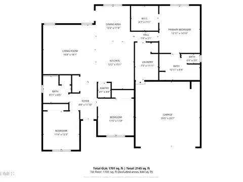Floorplan - 175 Nectar Ln, Bunnlevel, NC 28323 photo 1 of 1