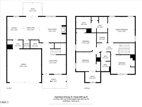 Floorplan - 405 Joyner Bluff Dr, Wake Forest, NC 27587 photo 3 of 3