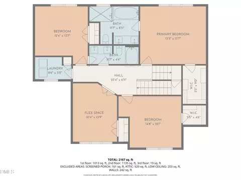 Floorplan - 5236 Hartfelt Dr, Garner, NC 27529 photo 2 of 3