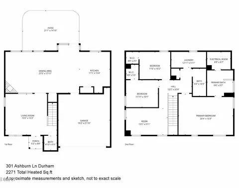 Floorplan - 301 Ashburn Ln, Durham, NC 27703 photo 1 of 1